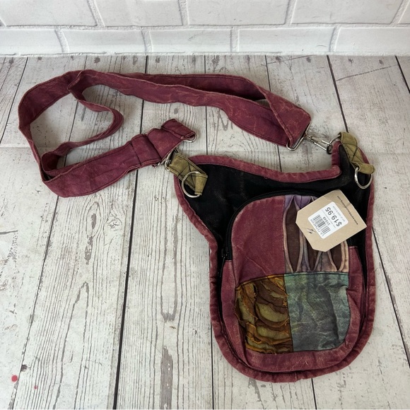 EARTHBOUND Handbags - Earthbound Razor cut Cotton Purse Bag Crossbody Waist Pack Belt Bag Nepal New